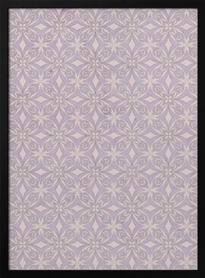 Geometric Purple Tile Pattern Poster