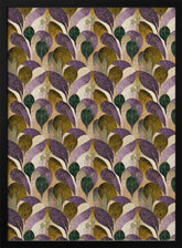 Purple Leafs Pattern Poster