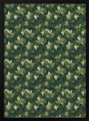 Green Leafs Pattern Poster