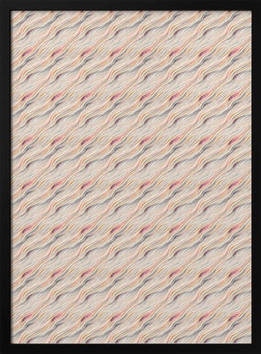 Pastel Waves Pattern Poster