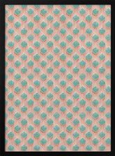 Turquoise Rhombus Pattern Poster