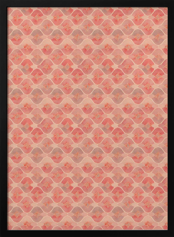 Pink Romantic Pattern Poster