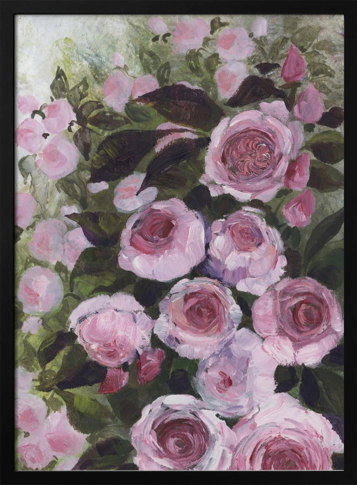 Aurorie painterly roses Poster