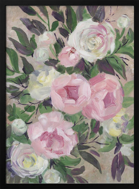 Zoye painterly bouquet Poster