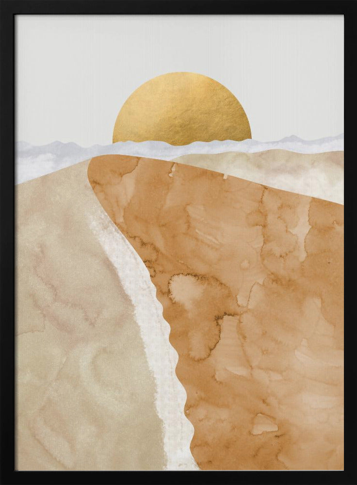 Gold sand dune Poster