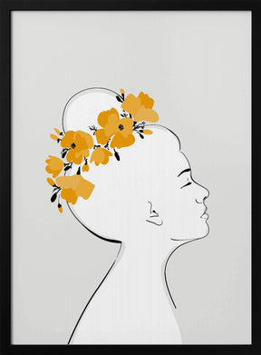 Floral Sanyu portrait Poster