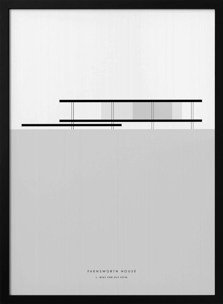 Minimal Farnsworth house Poster