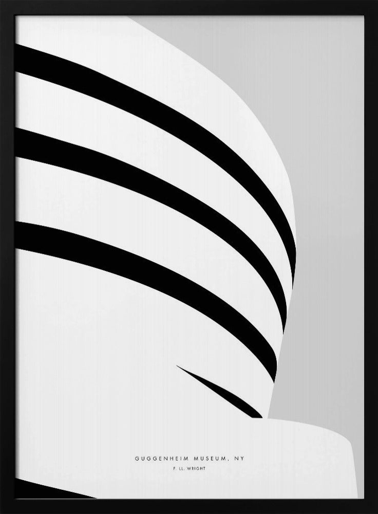 Minimal Guggenheim museum Poster