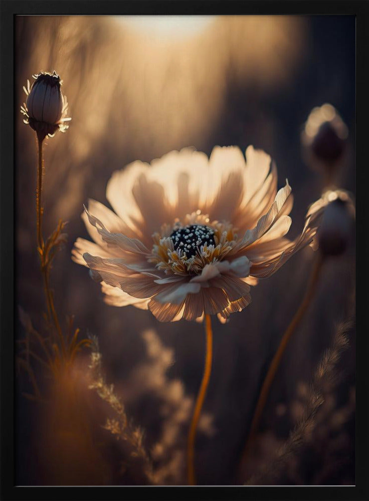 Flower in Morning Sun Poster