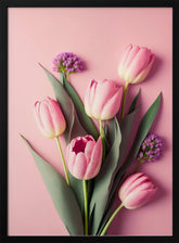 Pink Tulips Poster