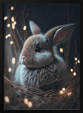 Bunny In The Nest Poster