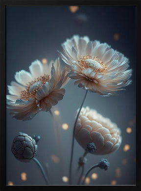 Flowers At Night Poster