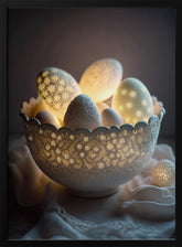 Glowing Eggs Poster