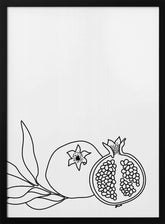 Pomegranate line art Poster