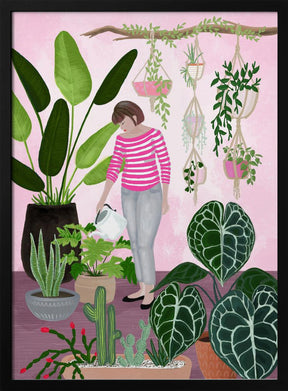 My home jungle in pink Poster