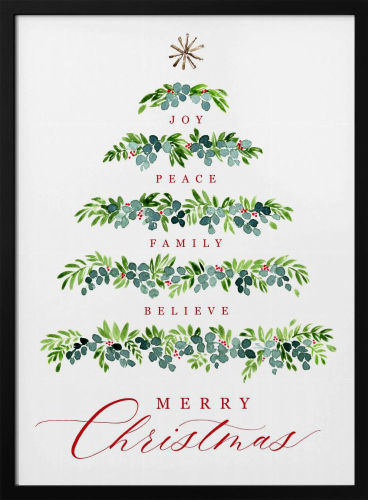 Christmas tree of wishes Poster