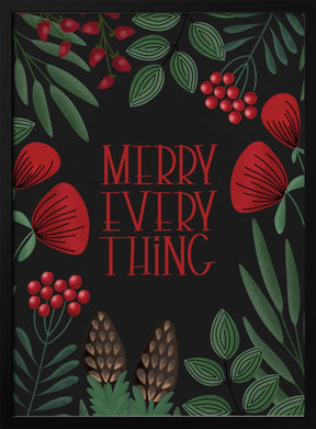 Merry everything in black Poster