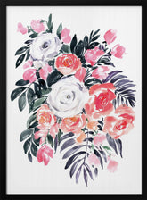 Harriet bouquet in raspberry pink Poster