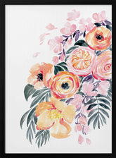 Danette bouquet in coral Poster