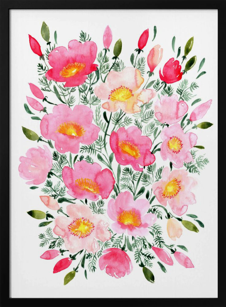 Winterlynn bouquet in pink Poster