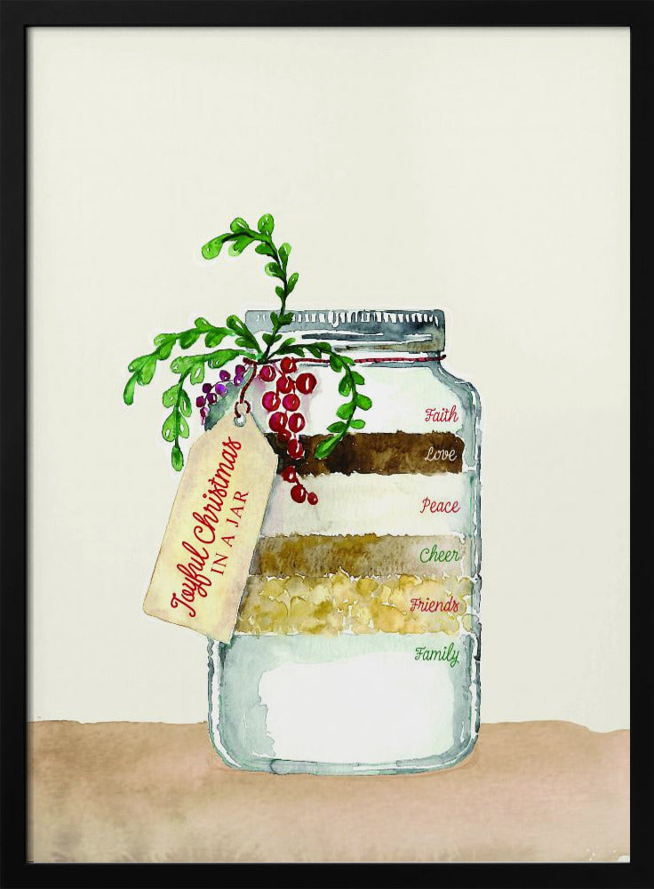 Joyful Christmas in a jar Poster