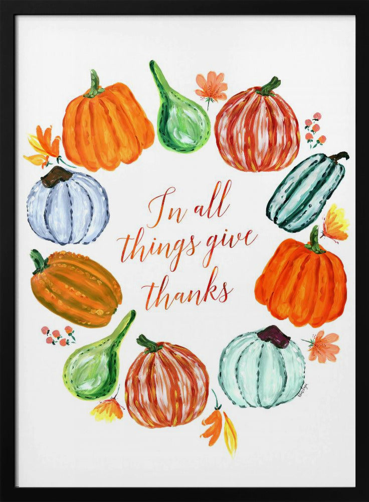 In all things give thanks Poster