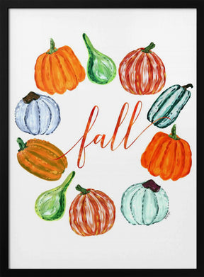 Fall pumkins Poster