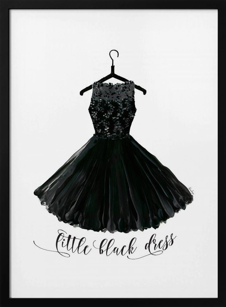 Little black dress in hanger Poster