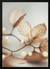 Filigree Leafs Poster