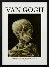 Head of a skeleton with a burning cigarette Poster