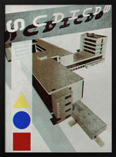 Bauhaus Dessau architecture in vintage magazine style III Poster