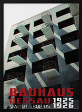 Bauhaus Dessau architecture in vintage magazine style VII Poster