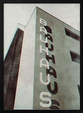 Bauhaus Dessau architecture in vintage magazine style I Poster