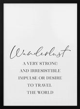 Wanderlust quote Poster