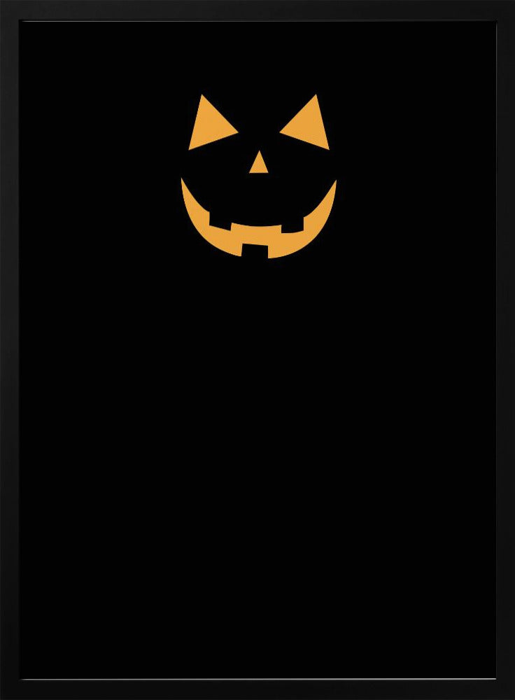 Minimal jack-o'-lantern Poster