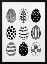 Scandi Easter eggs Poster