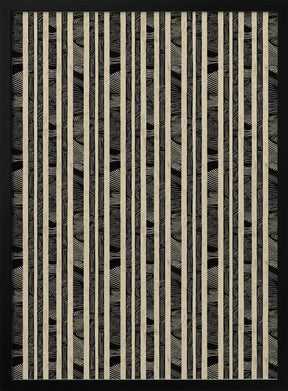 Beige Striped Pattern Poster