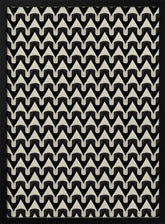 Black And White Zig Zag Pattern Poster