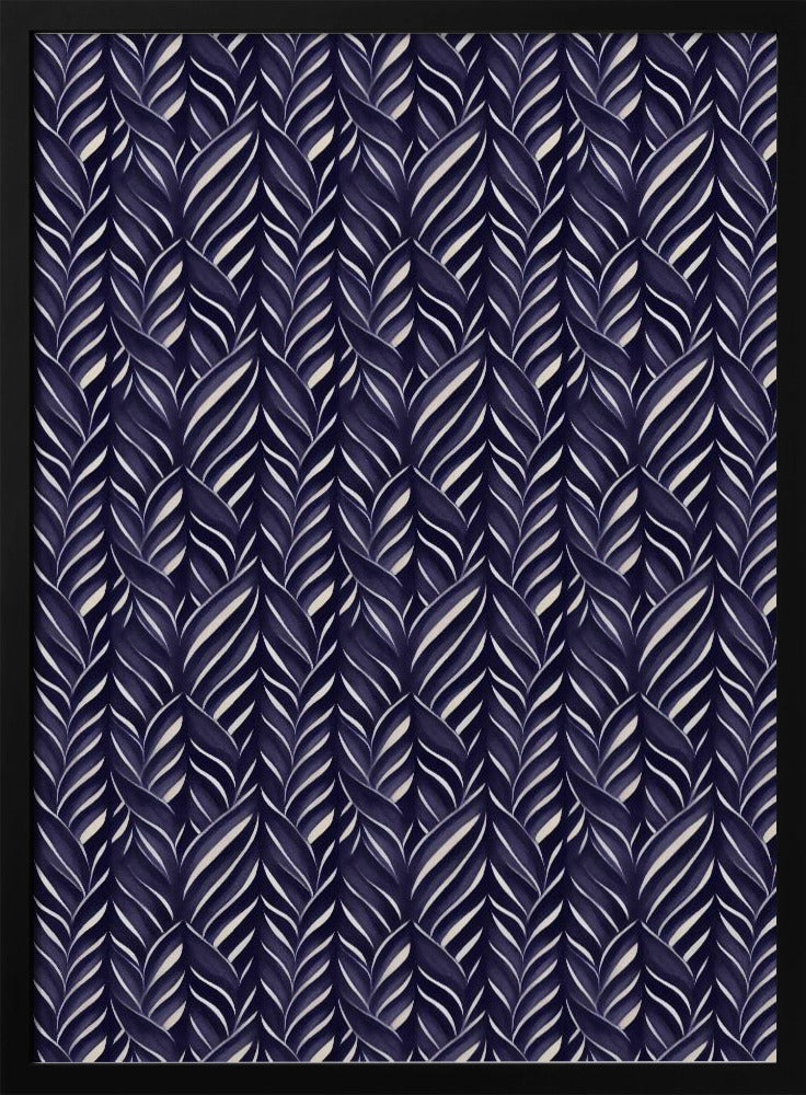 Indigo Blue Pattern Poster