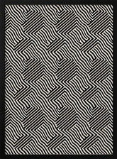 Black And White Pattern Poster