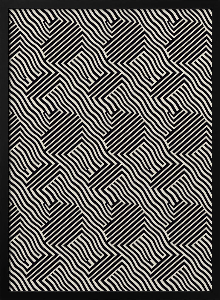 Black And White Pattern Poster