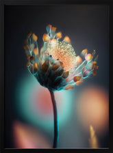 Colorful Glowing Flower Poster