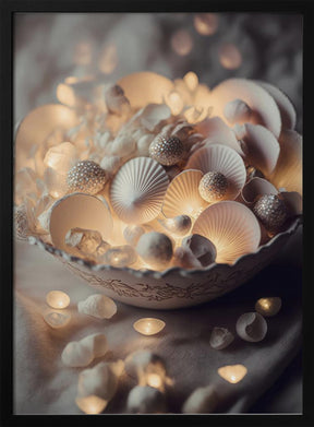 Glowing Sea Shells Poster