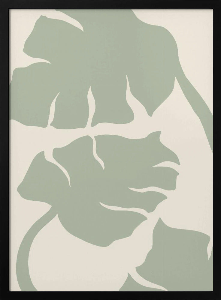 Monstera Sage Green Poster