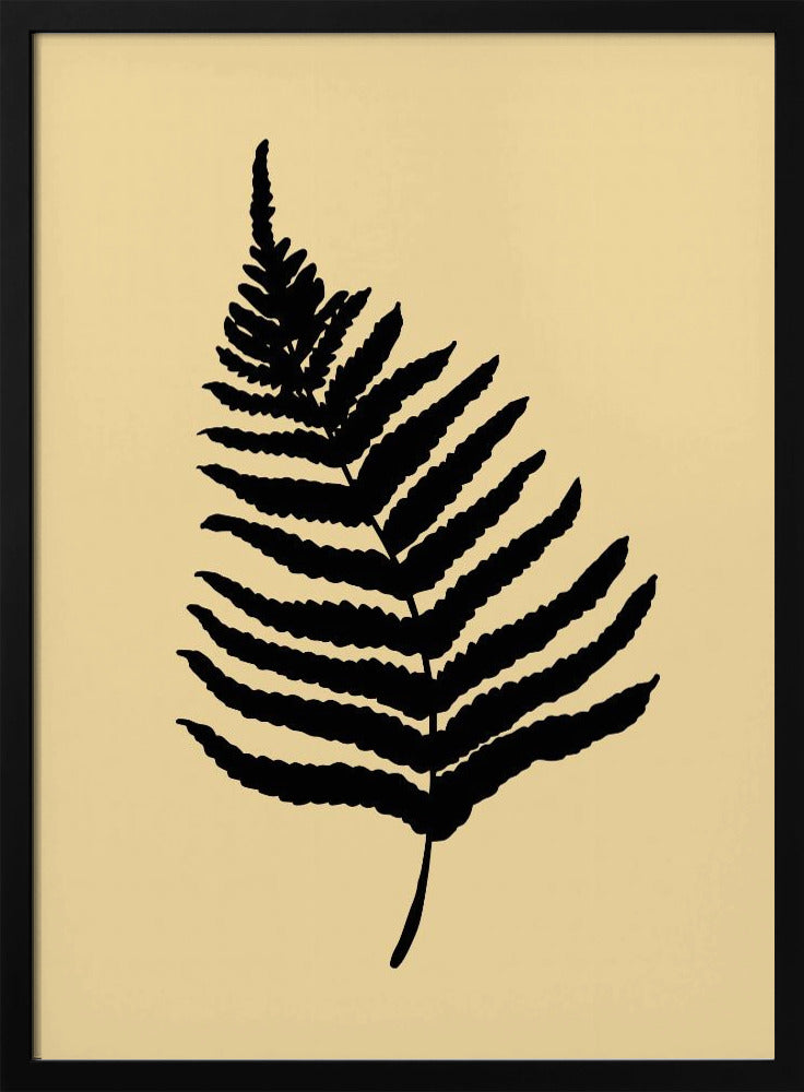 Fern 02 Yellow Poster