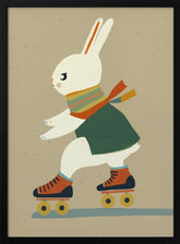 Inline Skating Bunny Poster