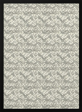 Thin Zig Zag Pattern Poster