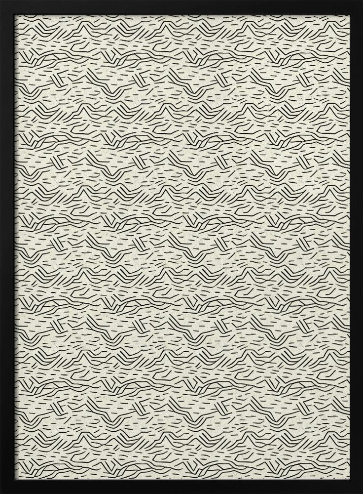 Thin Zig Zag Pattern Poster