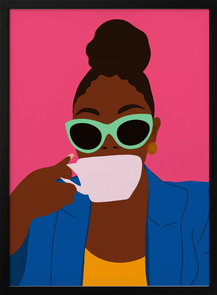 Women Drinking Coffee Poster