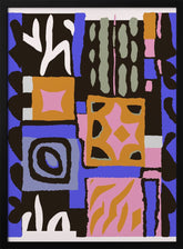 Purple Peru Pattern Poster